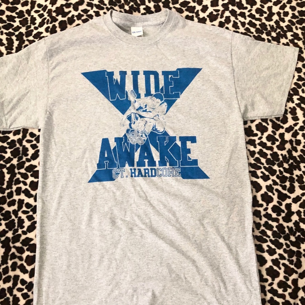 Wide Awake Heather Gray Logo Tee